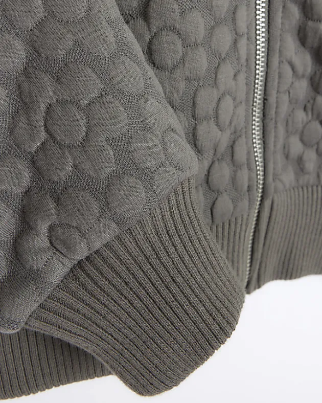 River Island Girls floral quilted bomber jacket< Coats & Jackets