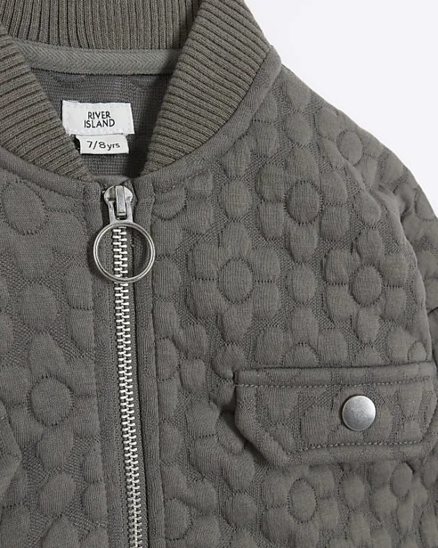 River Island Girls floral quilted bomber jacket< Coats & Jackets