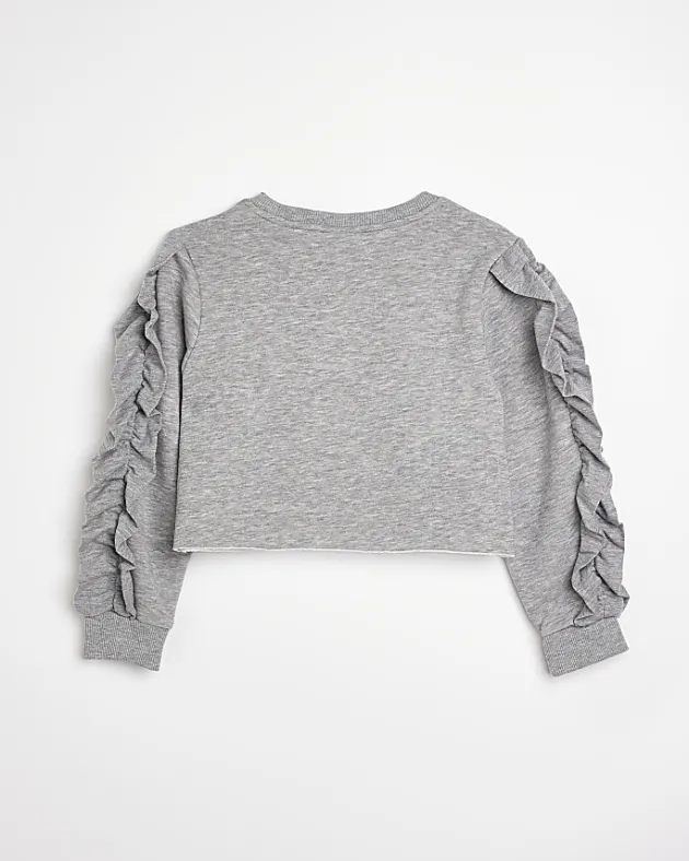 River Island Girls HYPE ruffle sleeve sweatshirt< Tops & T-shirts