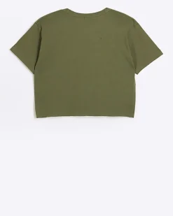 River Island Girls embellished crop t-shirt< Tops & T-shirts