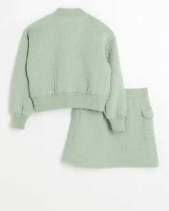 River Island Girls quilted jacket and skirt set< Sets & Outfits