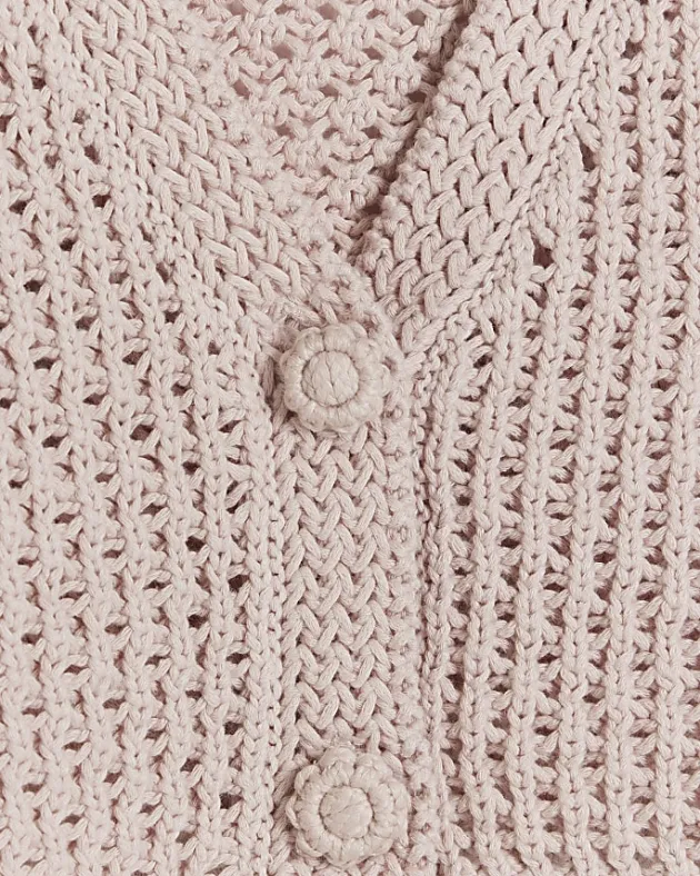 River Island Girls crochet crop cardigan< Jumpers & Cardigans