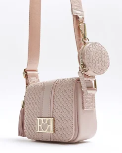 River Island Girls embossed RI cross body bag< Bags & Purses
