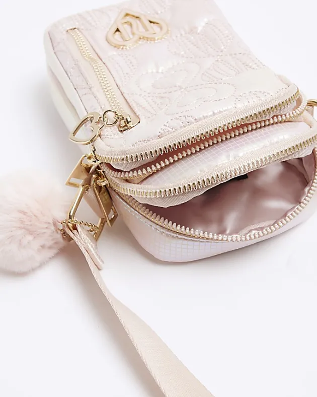 River Island Girls heart quilted festival bag< Bags & Purses