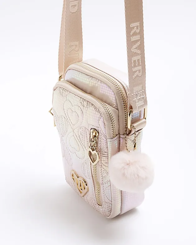 River Island Girls heart quilted festival bag< Bags & Purses