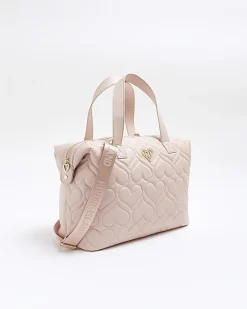 River Island Girls heart quilted holdall bag< Bags & Purses