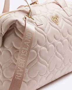 River Island Girls heart quilted holdall bag< Bags & Purses