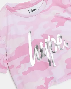River Island Girls HYPE camo crop top< Tops & T-shirts
