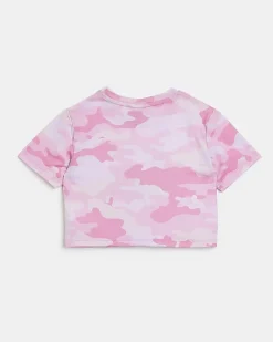 River Island Girls HYPE camo crop top< Tops & T-shirts