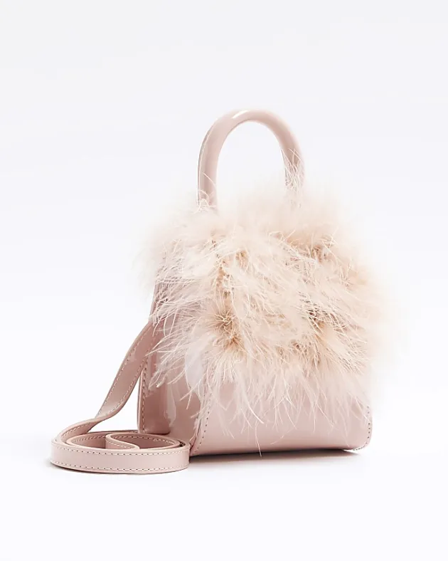 River Island Girls patent feather cross body bag< Bags & Purses