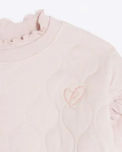 River Island Girls quilted frill sweatshirt< Tops & T-shirts