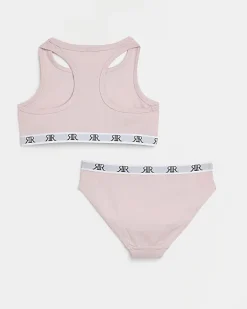 River Island Girls racer crop top and briefs set< Pyjamas & Underwear