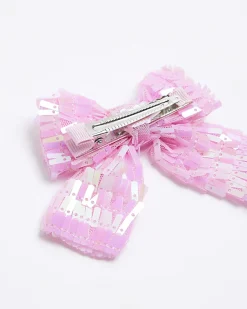 River Island Girls sequin bow hair clip< Accessories & Jewellery