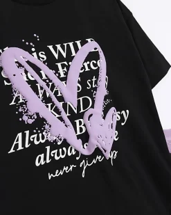 River Island Girls heart graphic t-shirt 2 pack< Multipacks
