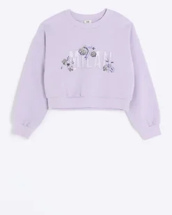 River Island Girls sequin graphic sweatshirt< Tops & T-shirts