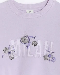 River Island Girls sequin graphic sweatshirt< Tops & T-shirts