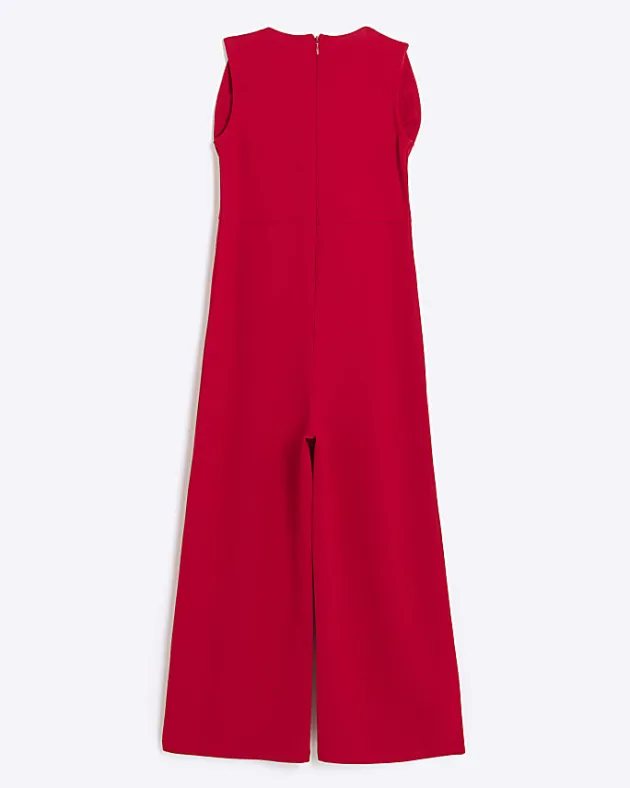 River Island Girls bow wide leg jumpsuit< 9 - 12 Yrs