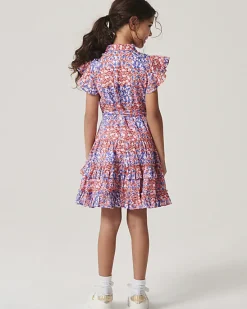 River Island Girls floral belted shirt dress< Dresses