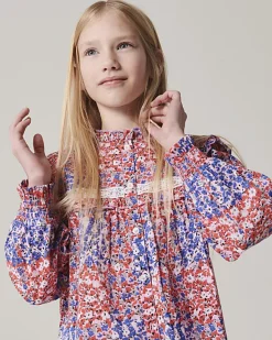 River Island Girls Red floral lace blouse< Tops & T-shirts