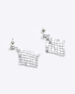 River Island Girls silver chainmail earrings< Accessories & Jewellery