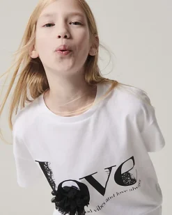 River Island Girls corsage love t-shirt< Tops & T-shirts