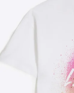 River Island Girls embellished graphic t-shirt< Tops & T-shirts