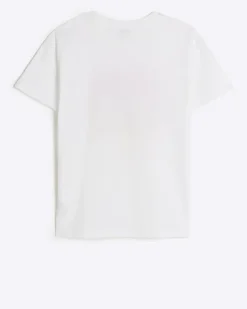 River Island Girls embellished graphic t-shirt< Tops & T-shirts