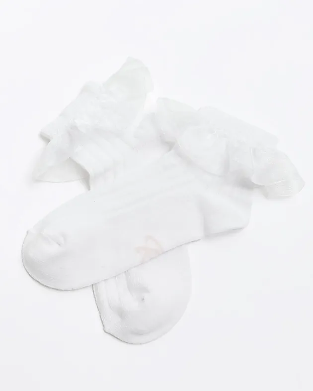 River Island Girls frill socks 2 pack< Multipacks