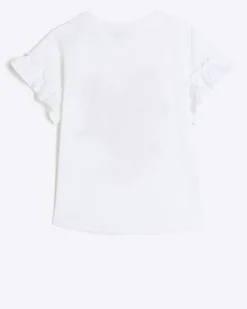 River Island Girls glitter heart t-shirt< Tops & T-shirts