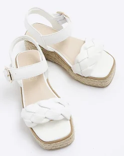 River Island Girls plait strap wedge sandals< 9 - 12 Yrs