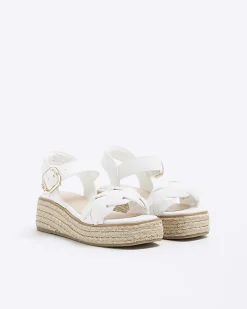 River Island Girls plait strap wedge sandals< 9 - 12 Yrs