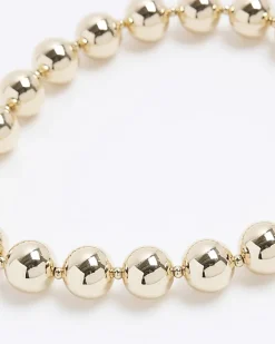 River Island Gold Ball Necklace< Jewellery