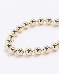River Island Gold Ball Necklace< Jewellery