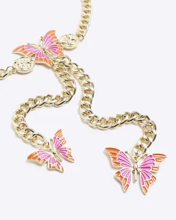 River Island Gold Butterfly Belly Chain< Jewellery