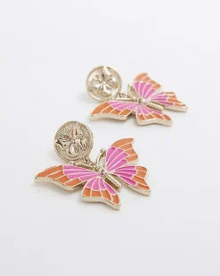 River Island Gold Butterfly Stud Earrings< Jewellery