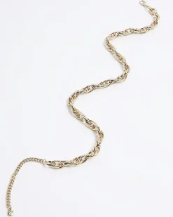 River Island Gold chunky chain link necklace< Jewellery