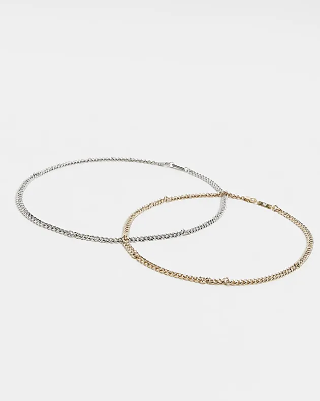 River Island Gold colour chain necklace multipack< Jewellery & Watches