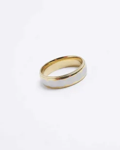River Island Gold colour stainless steel bubble ring< Jewellery & Watches