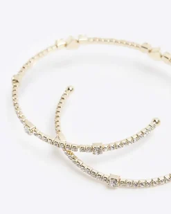 River Island Gold Heart Tie Up Bracelet< Jewellery