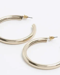 River Island Gold hoop earrings< Jewellery