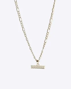 River Island Gold plated Celtic bar necklace< Jewellery & Watches