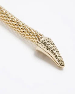 River Island Gold Snake Layering Necklace< Jewellery