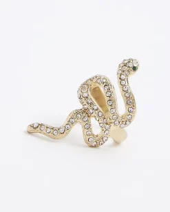 River Island Gold Snake Ring< Jewellery