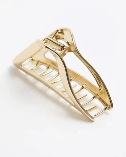 River Island Gold Triangle Hair Claw< Accessories
