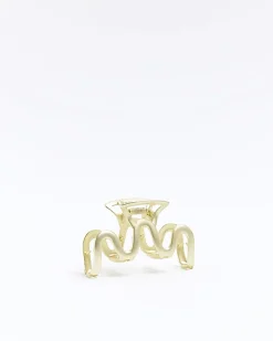 River Island Gold Wiggle Hair Claw< Accessories