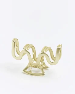River Island Gold Wiggle Hair Claw< Accessories