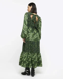 River Island animal print swing midi dress< Dresses