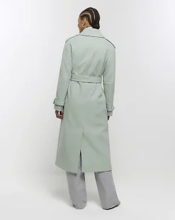 River Island belted longline trench coat< Coats & Jackets
