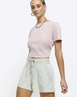 River Island lyocell drawstring shorts< Shorts