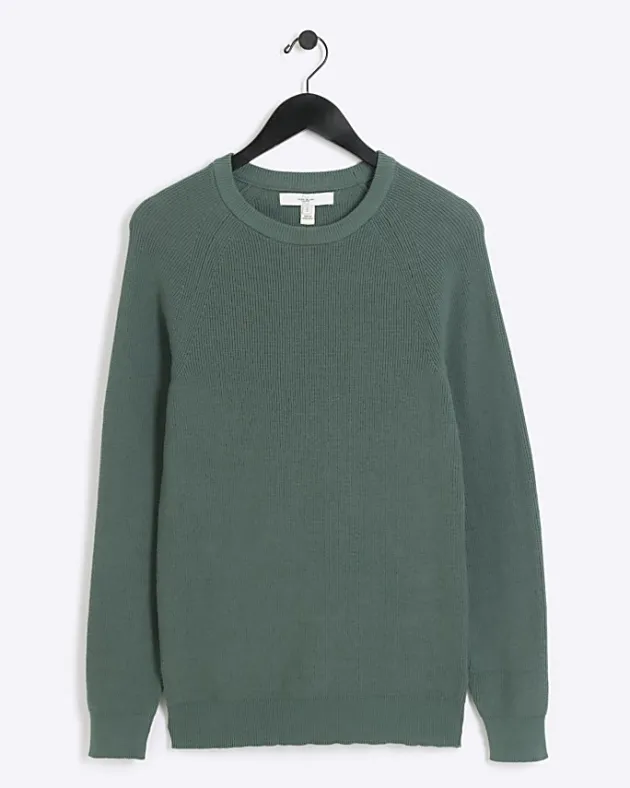 River Island muscle fit rib jumper< Jumpers & Cardigans